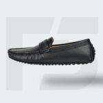 Moccasin Plain Leather (Black)