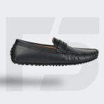 Moccasin Plain Leather (Black) - Image 2