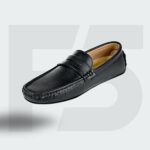Moccasin Plain Leather (Black) - Image 6