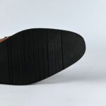 Handcrafted Weaved Leather Penny Loafer (Brown) - Image 6