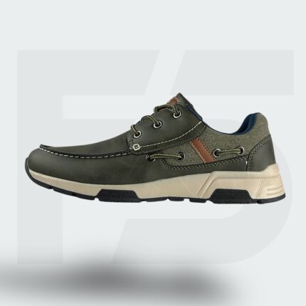 Casual Denim Boat Shoe (Green)