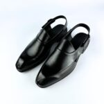 Peshawari Two Tone Leather Sandal (Black) - Image 5