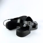 Peshawari Two Tone Leather Sandal (Black) - Image 6