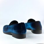 Premium Plain Velvet Slip-On (Blue) - Image 5