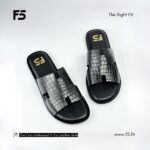 The Croc-Embossed H-Cut Leather Slide - Image 2